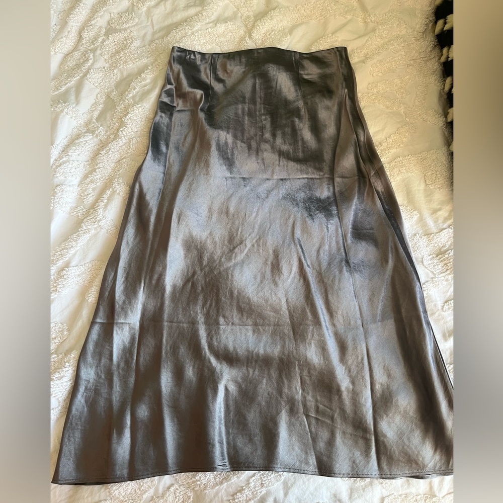 ARITZIA Babaton slip skirt dark pewter